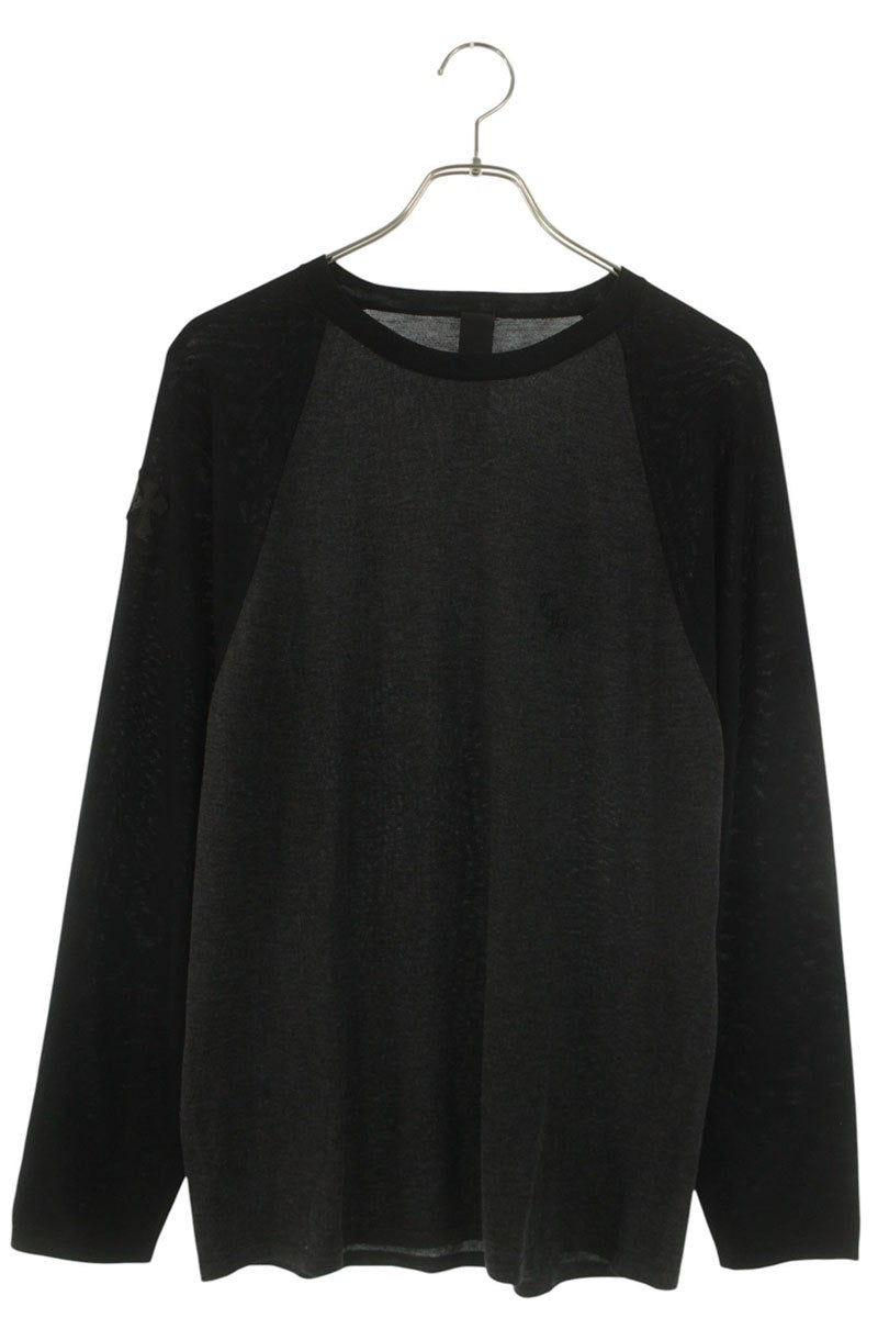 Chrome Hearts YNOT Triple Cross Patch Long Sleeve Tee Size M
