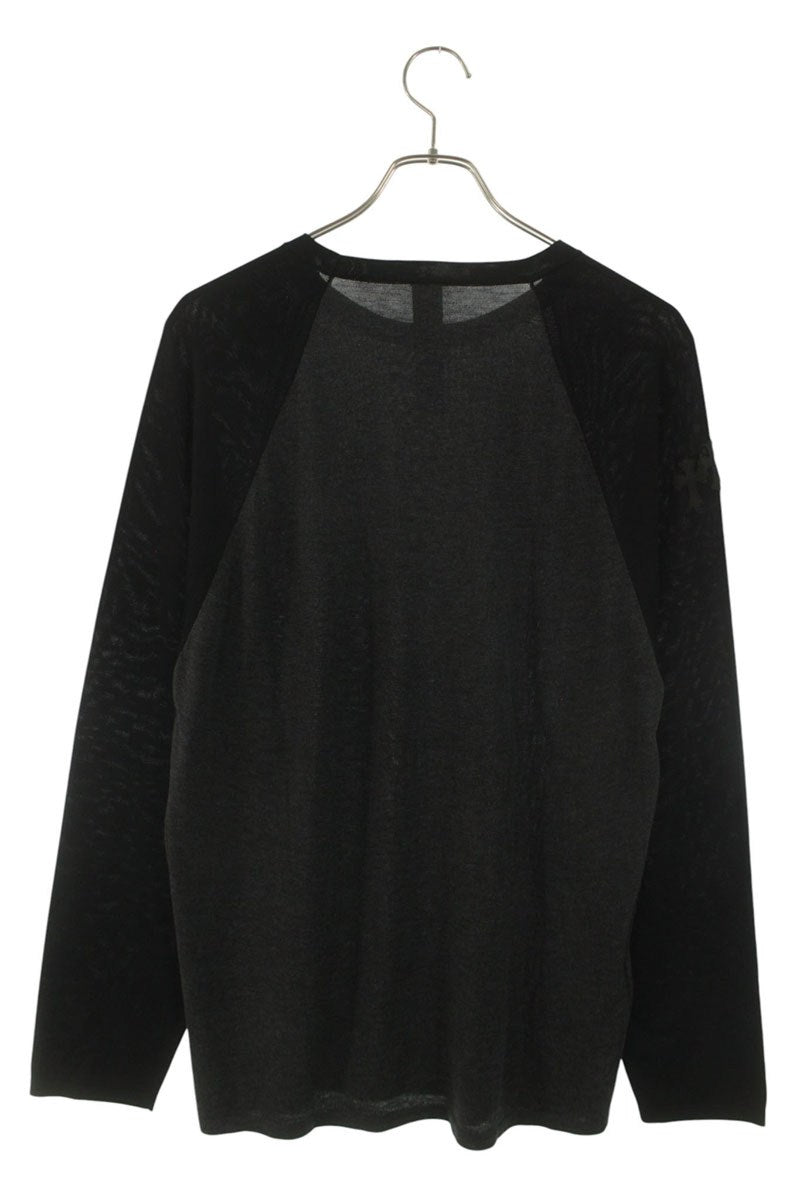 Chrome Hearts YNOT Triple Cross Patch Long Sleeve Tee Size M