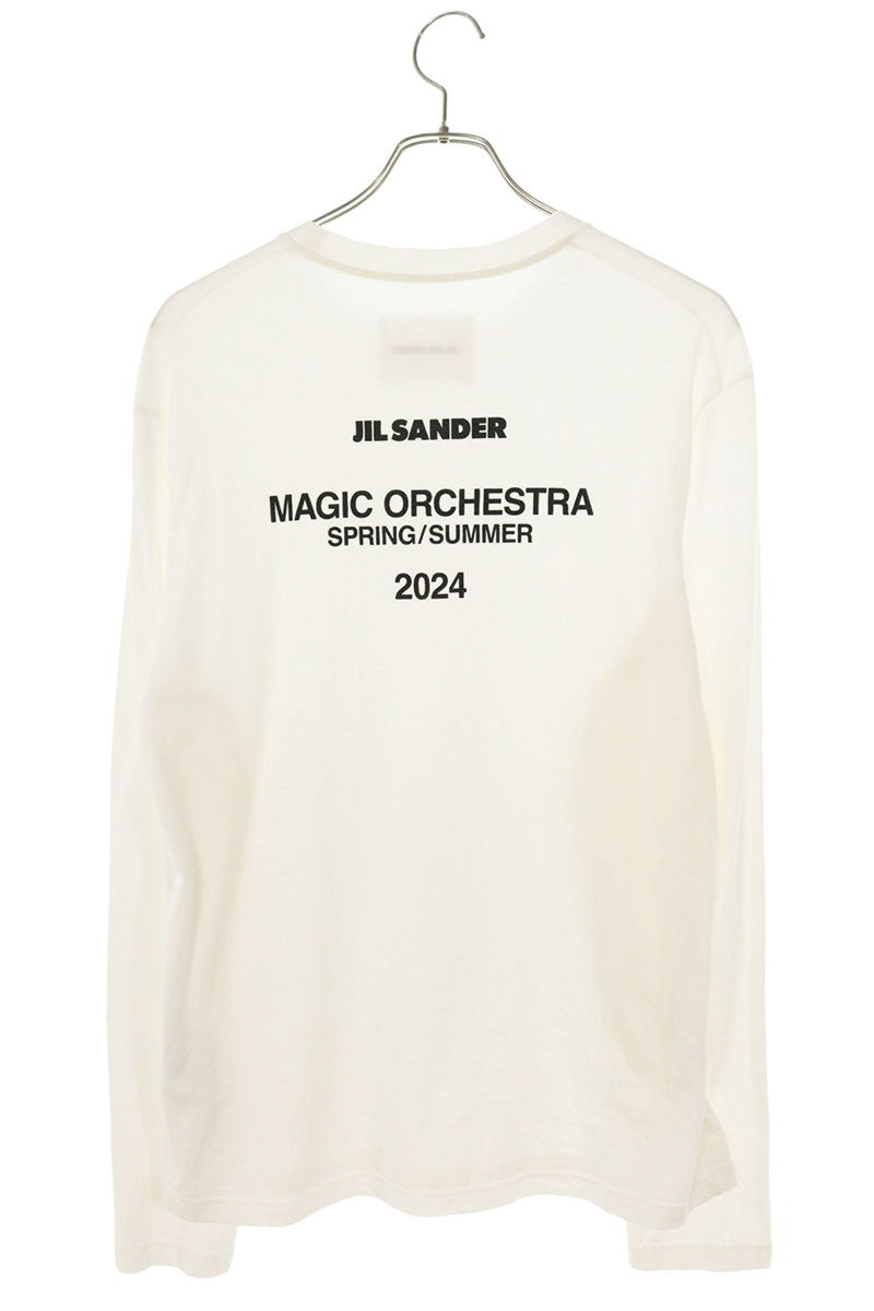JILSANDER Back Logo Print Long Sleeve Top White Size S