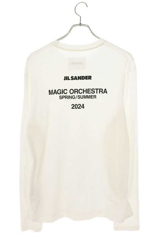 JILSANDER Back Logo Print Long Sleeve Top White Size S