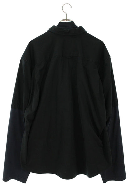 BALENCIAGA Layered Shirt Long Sleeve Tee Black Size S