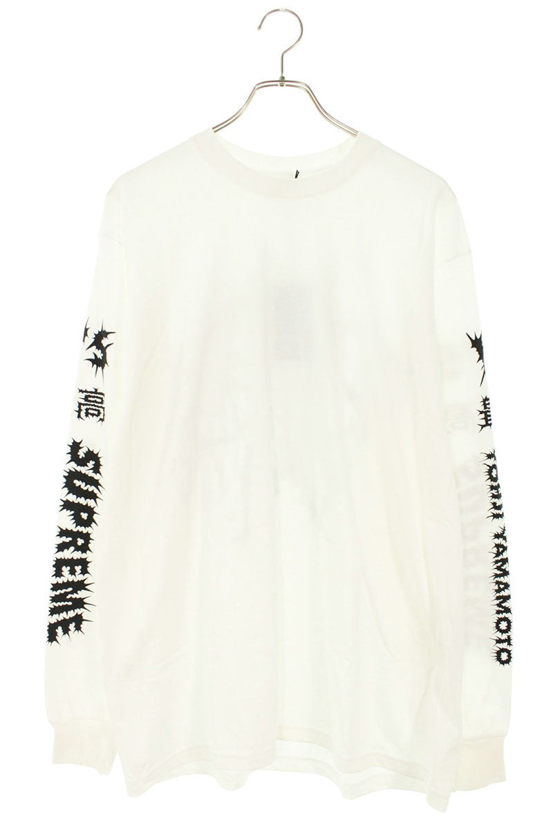 SUPREME 25AW x Y's Logo Print Long Sleeve Tee White Size L