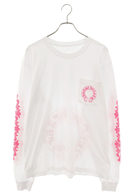 Chrome Hearts Sleeve Floral Horseshoe Back Print Long Sleeve Size XL