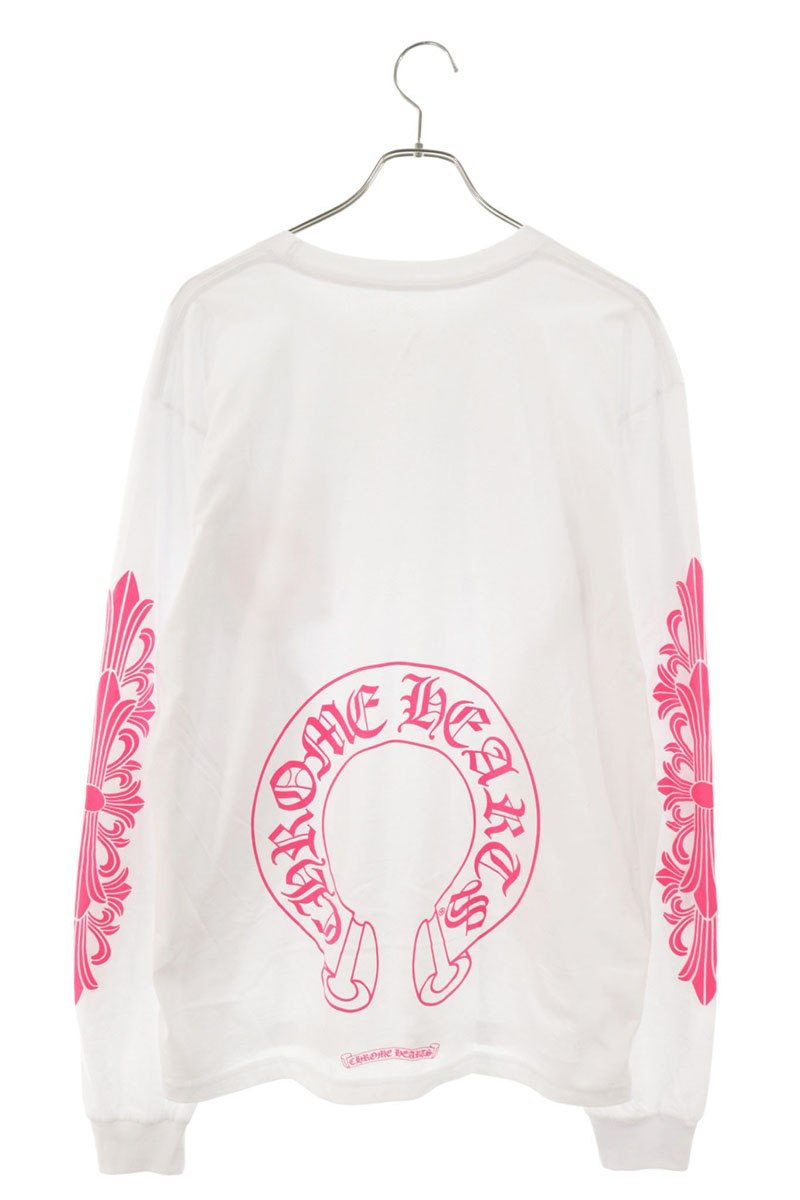 Chrome Hearts Sleeve Floral Horseshoe Back Print Long Sleeve Size XL