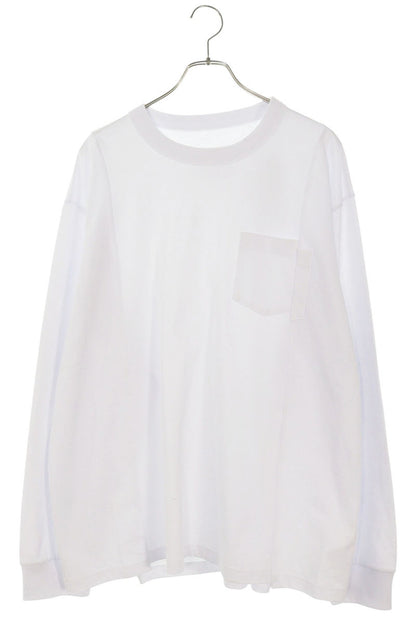 Sacai 25SS Reconstructed Long Sleeve Cut & Sew White Cotton Size XL