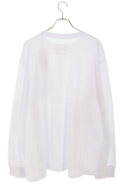 Sacai 25SS Reconstructed Long Sleeve Cut & Sew White Cotton Size XL