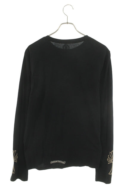 Chrome Hearts Sleeve CH Cross Print Long Sleeve Top Black Size S