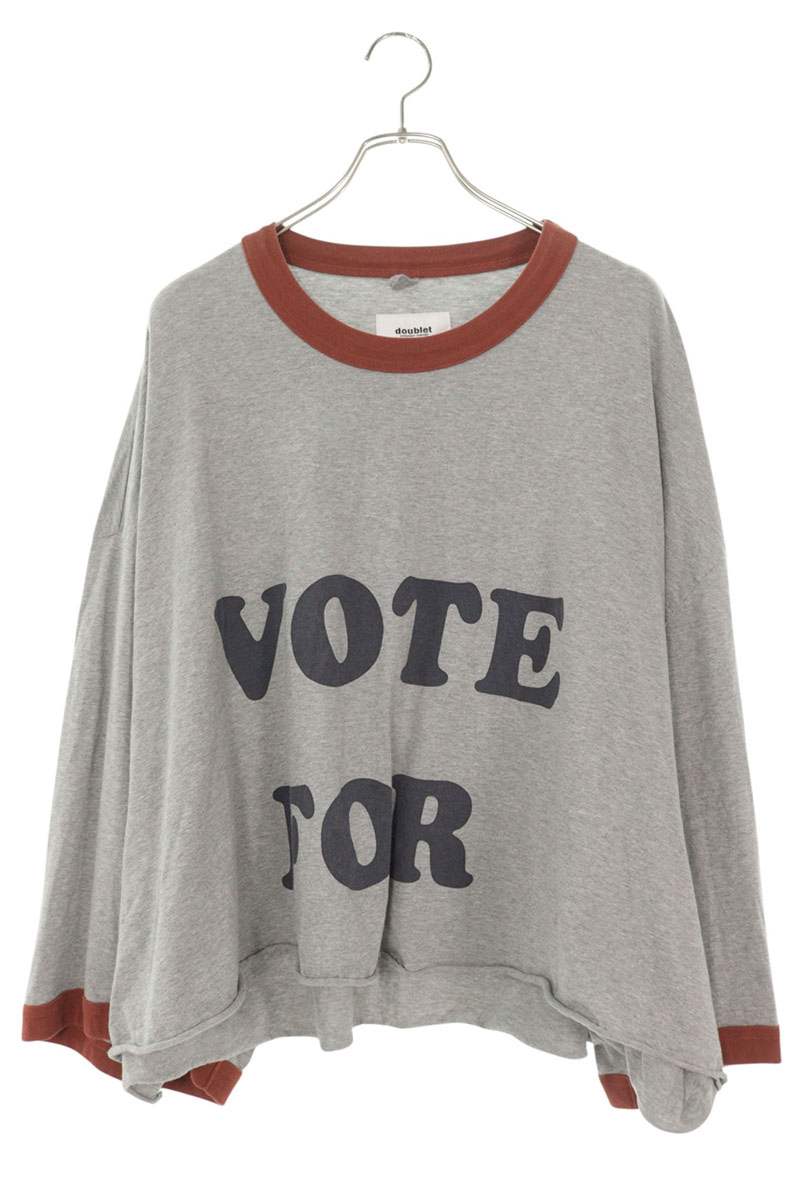 doublet 23SS Oversized Ringer Long Sleeve T-Shirt Multi Size M
