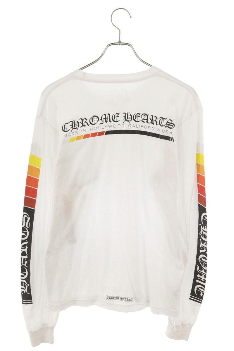 Chrome Hearts Multi-color Logo Print Long Sleeve Tee Size M