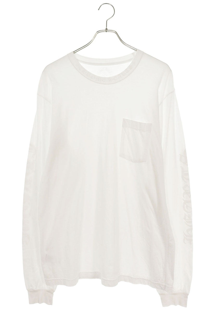 Chrome Hearts Sleeve Logo Print Long Sleeve Tee White Size XL