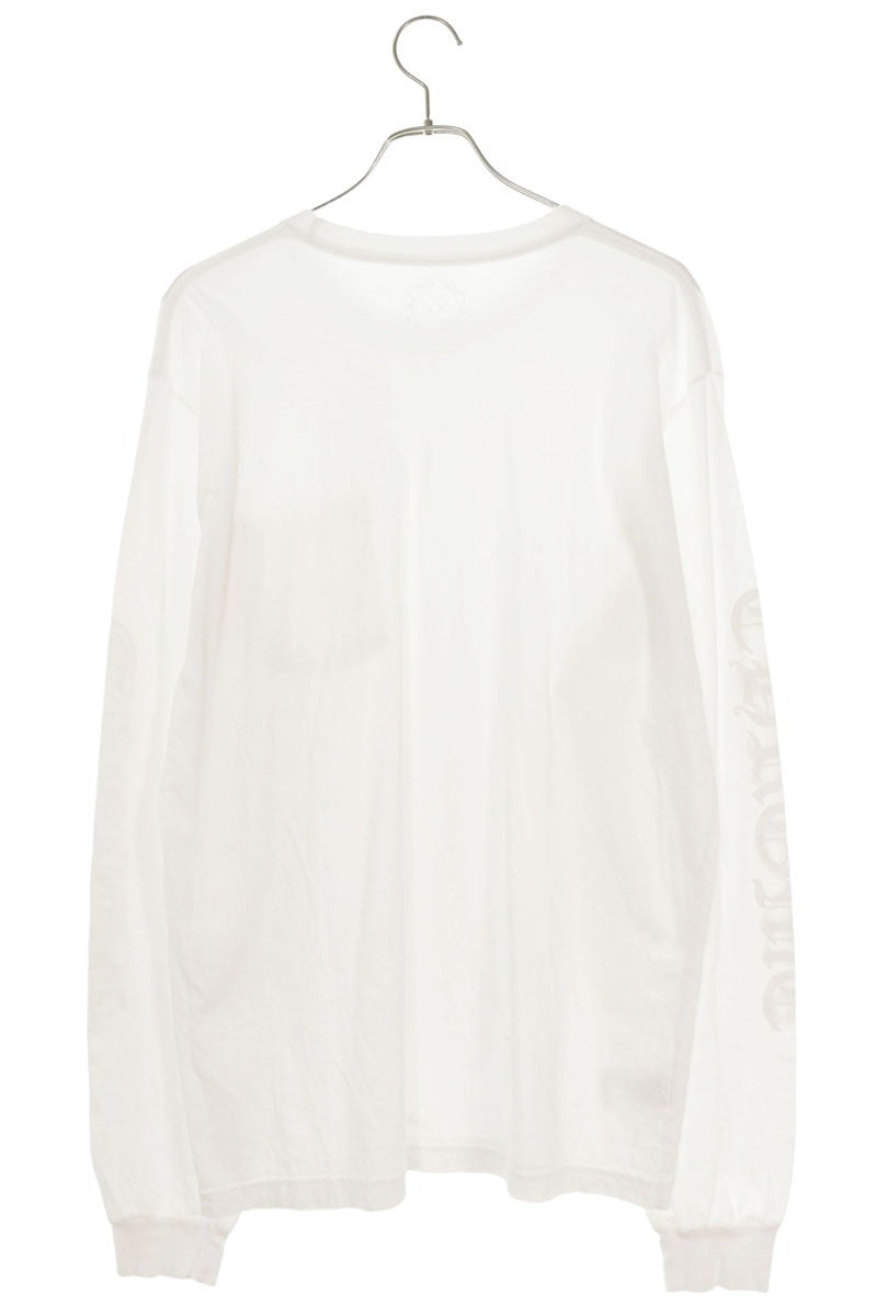 Chrome Hearts Sleeve Logo Print Long Sleeve Tee White Size XL