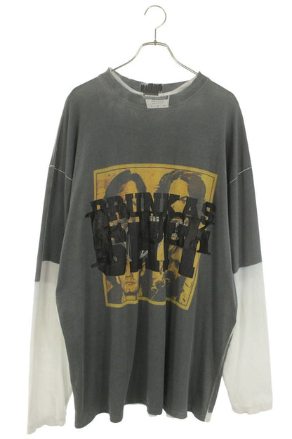 VETEMENTS 18AW Transfer Print Oversized Long Sleeve Tee Size XS