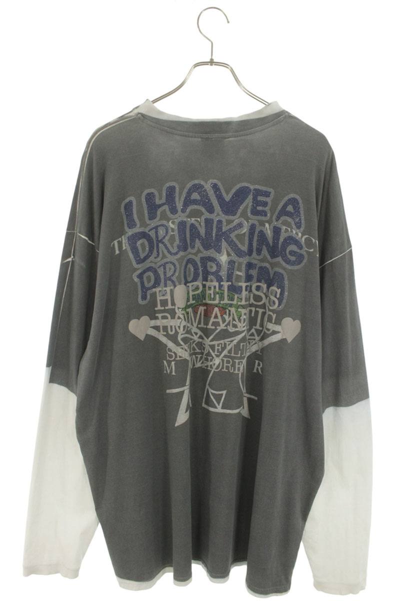 VETEMENTS 18AW Transfer Print Oversized Long Sleeve Tee Size XS