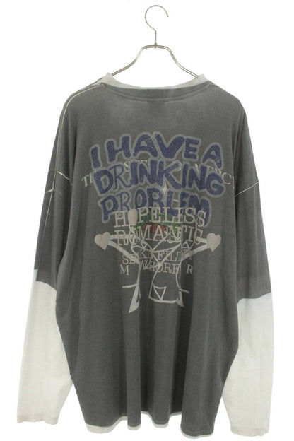 VETEMENTS 18AW Transfer Print Oversized Long Sleeve Tee Size XS
