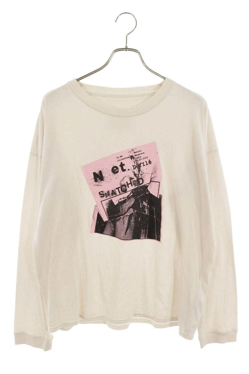 Maison Margiela 24SS Front Print Long Sleeve Tee Size L