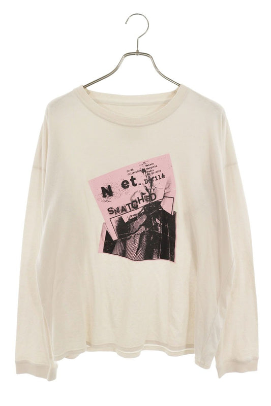 Maison Margiela 24SS Front Print Long Sleeve Tee Size L