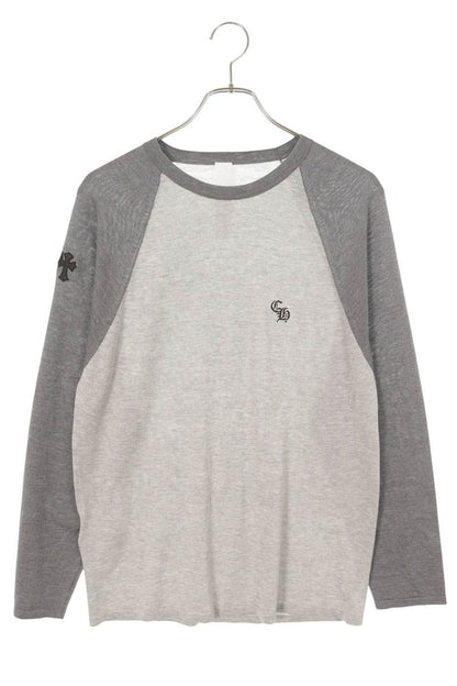 Chrome Hearts Y NOT Triple Cross Patch Long Sleeve Top Grey Size S