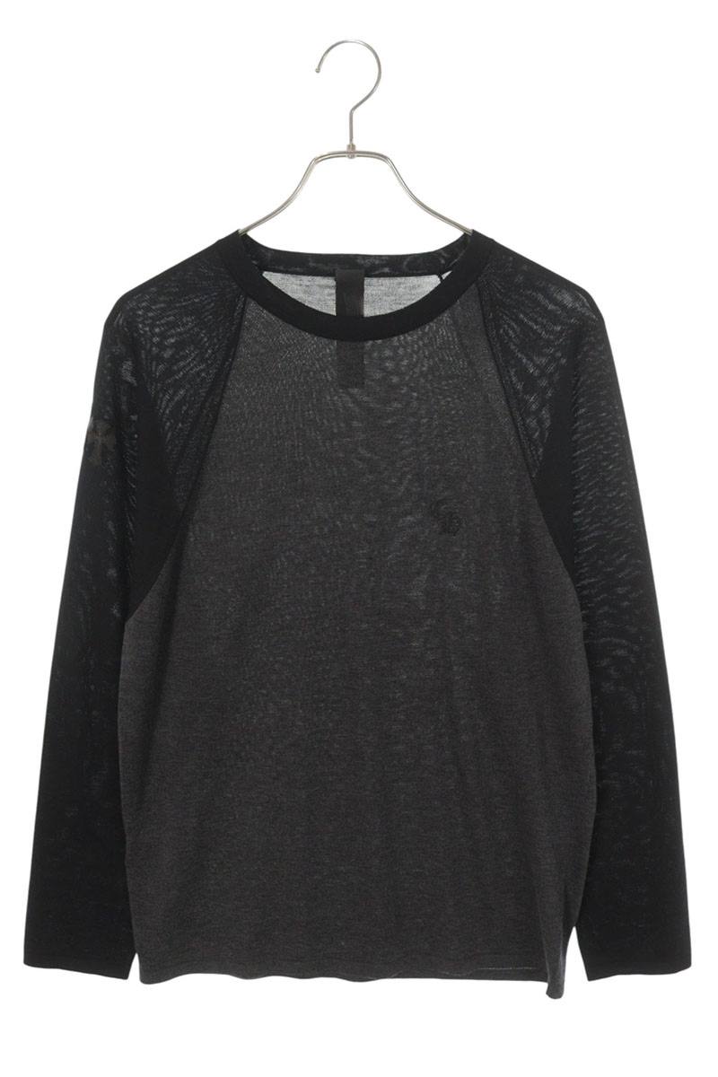 Chrome Hearts Y NOT Triple Cross Patch Long Sleeve Top Black Size S
