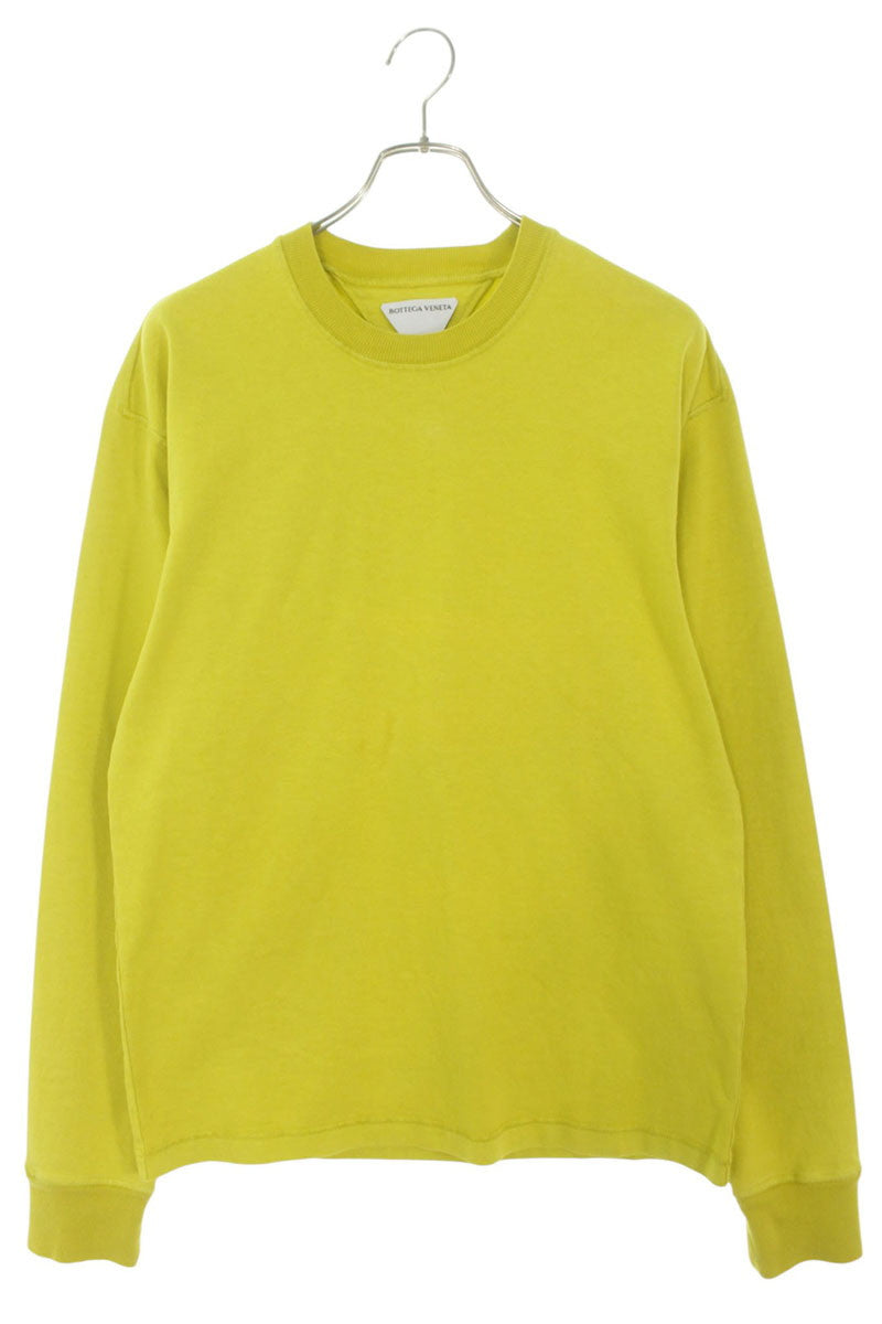 BOTTEGA VENETA Cotton Long Sleeve Top Yellow Size S
