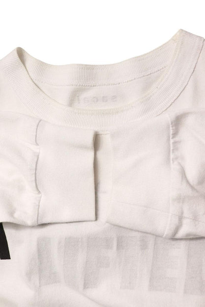 Sacai Cotton Logo Print Long Sleeve Top White Size L