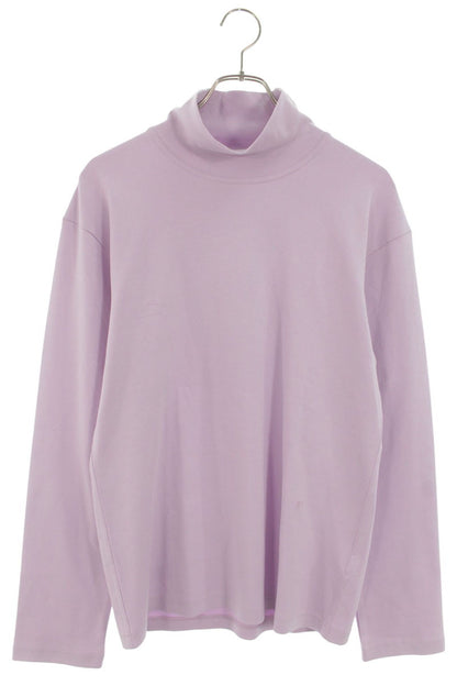 BOTTEGA VENETA Cotton Turtleneck Long Sleeve Top Purple Size M