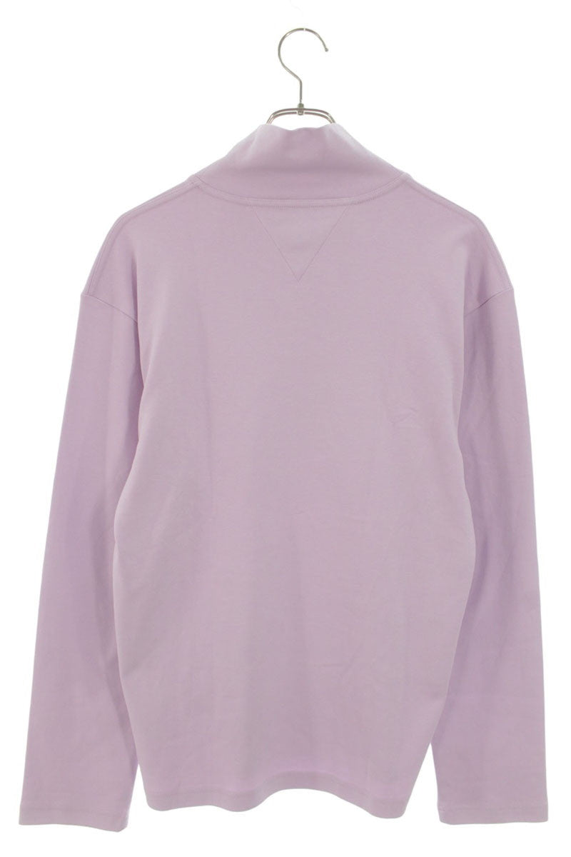BOTTEGA VENETA Cotton Turtleneck Long Sleeve Top Purple Size M