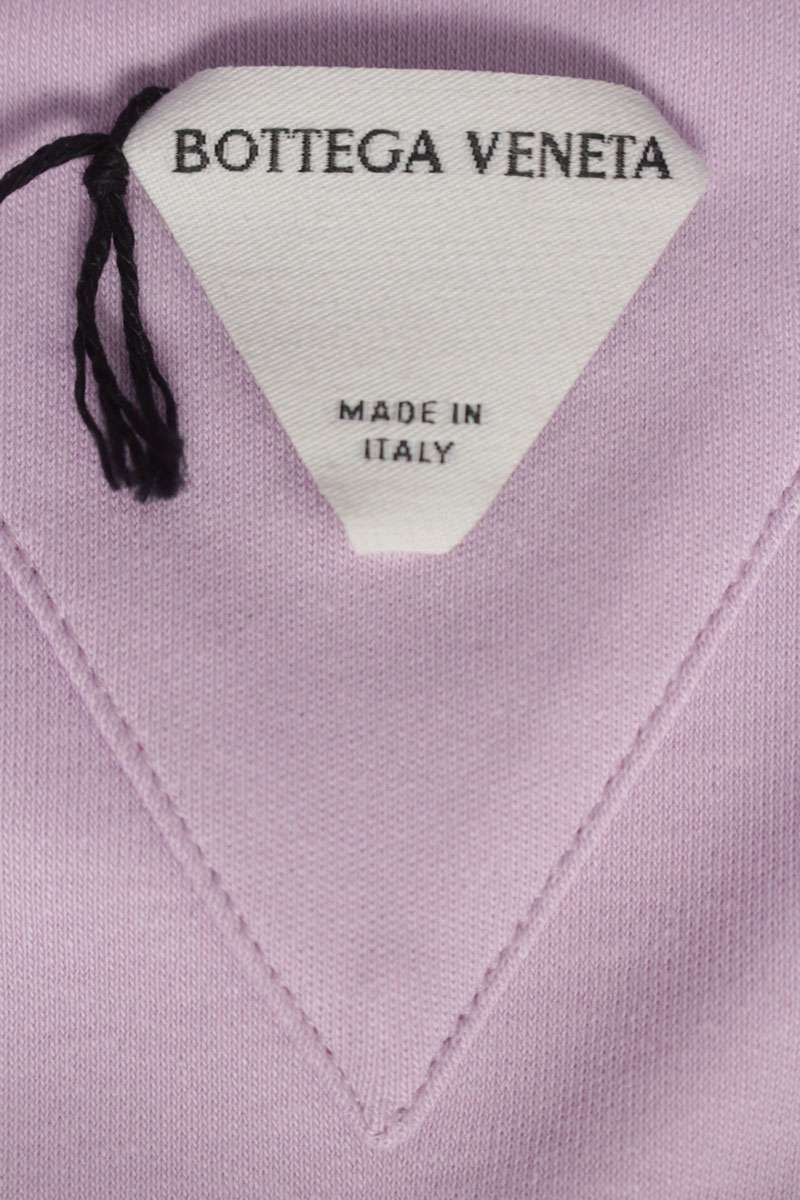 BOTTEGA VENETA Cotton Turtleneck Long Sleeve Top Purple Size M