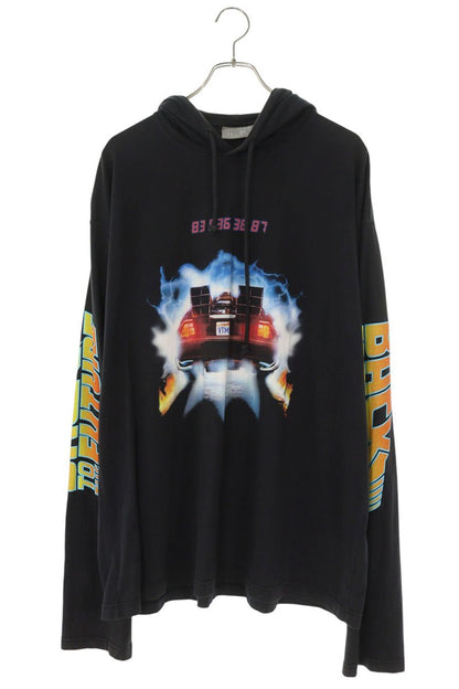 VTMNTS BACK TO THE FUTURE HOODIE Print Black Size M