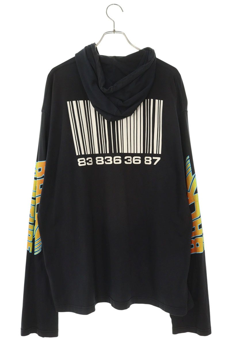VTMNTS BACK TO THE FUTURE HOODIE Print Black Size M