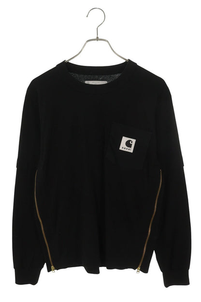 Sacai x Carhartt Side Zip Long Sleeve Top Black Size S