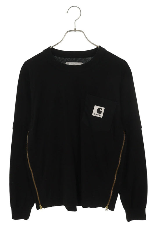 Sacai x Carhartt Side Zip Long Sleeve Top Black Size S