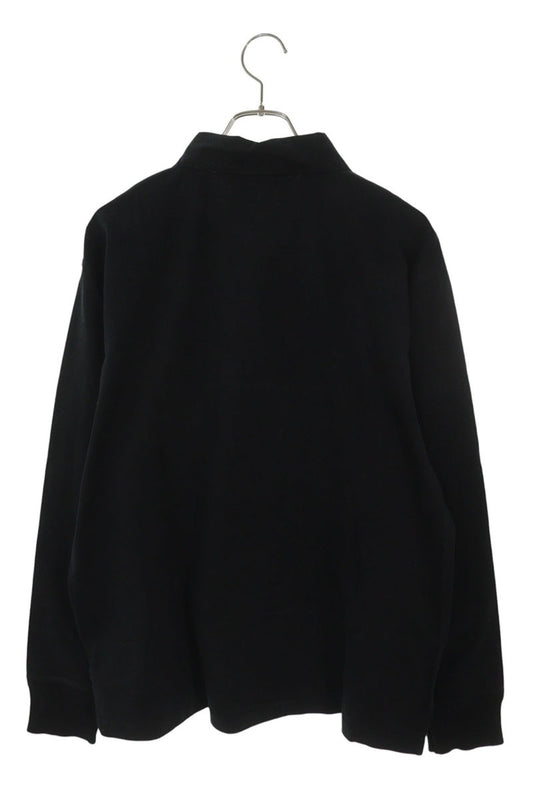 STUDIO NICHOLSON Cotton Polo Long Sleeve Top Black Size M