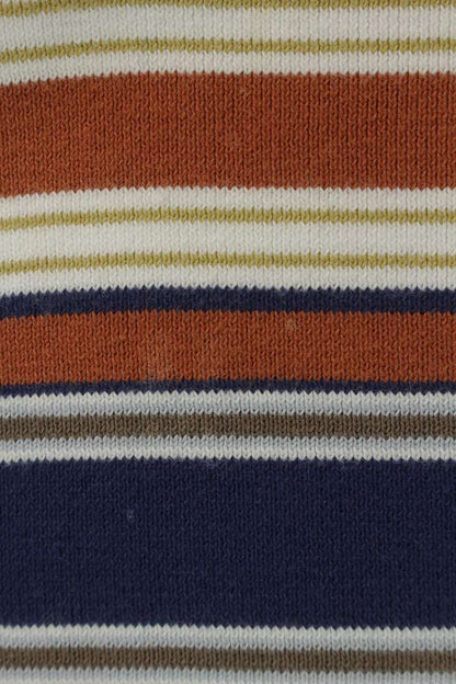 CELINE Triomphe Embroidered Border Polo Long Sleeve Top Size XL