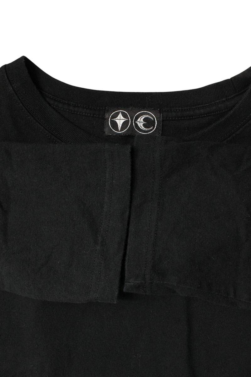 THUG CLUB Logo Emblem Dagger Embroidered Long Sleeve Top Size L