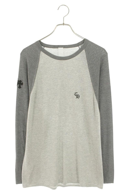 Chrome Hearts Y NOT Triple Cross Patch Long Sleeve Tee Gray Size L