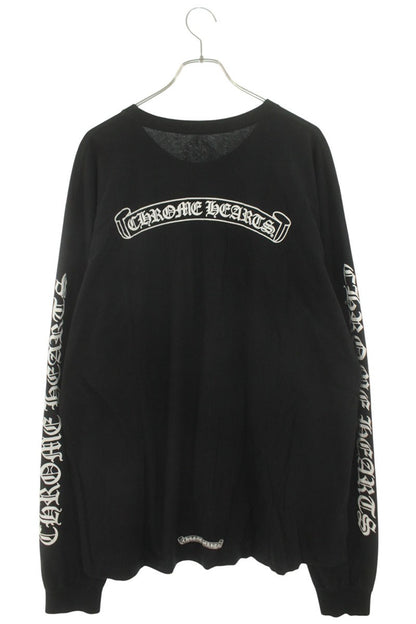 Chrome Hearts Back Scroll Label Print Long Sleeve Tee Black Size XXL