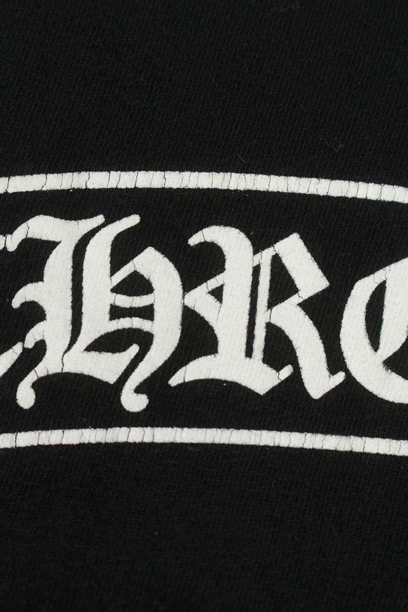 Chrome Hearts Back Scroll Label Print Long Sleeve Tee Black Size XXL