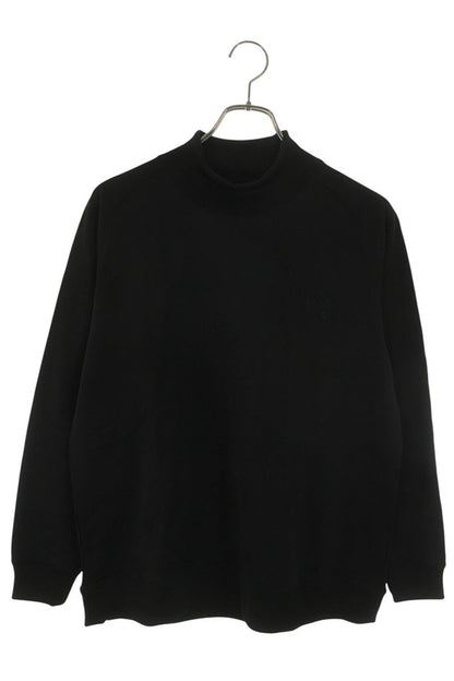 Needles Logo Embroidered Mockneck Long Sleeve Top Black Size XS