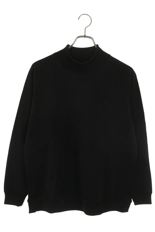 Needles Logo Embroidered Mockneck Long Sleeve Top Black Size XS