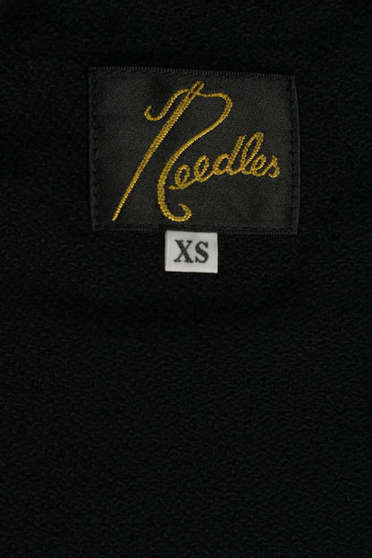 Needles Logo Embroidered Mockneck Long Sleeve Top Black Size XS