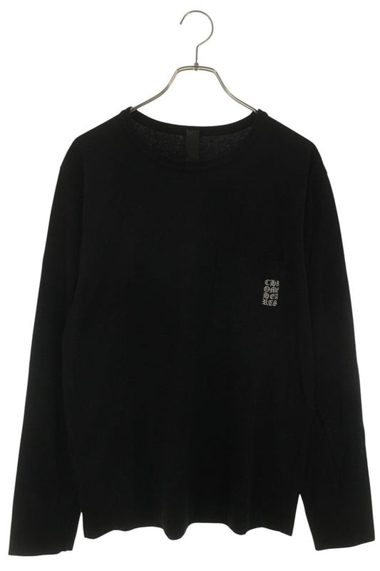 Chrome Hearts Y NOT Chest Pocket Embroidery Long Sleeve Tee Size M