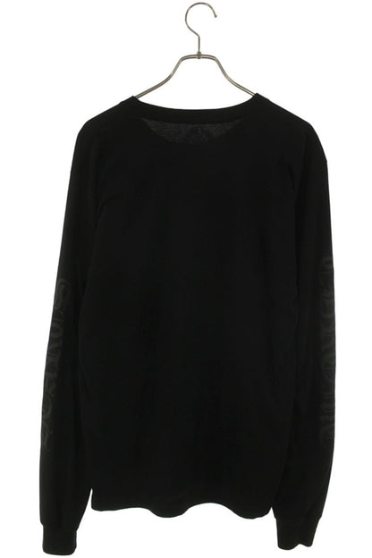 Chrome Hearts Neck Logo Print Long Sleeve Tee Black/White Size L