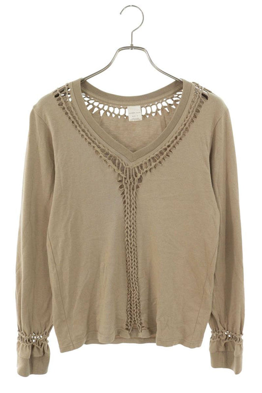NUMBER(N)INE 02AW George Period V-Neck Top Beige Size L