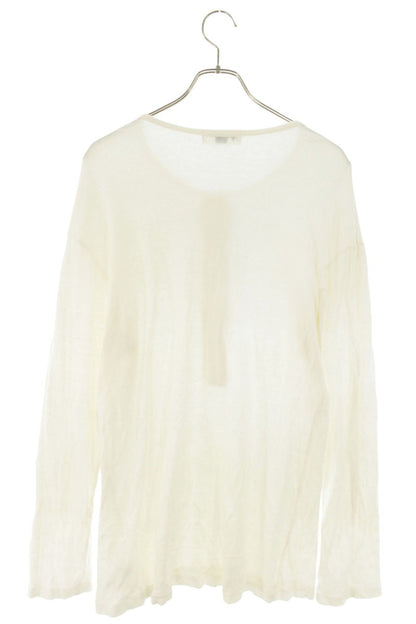 YOHJI YAMAMOTO POUR HOMME Henley Long Sleeve Top White Size L