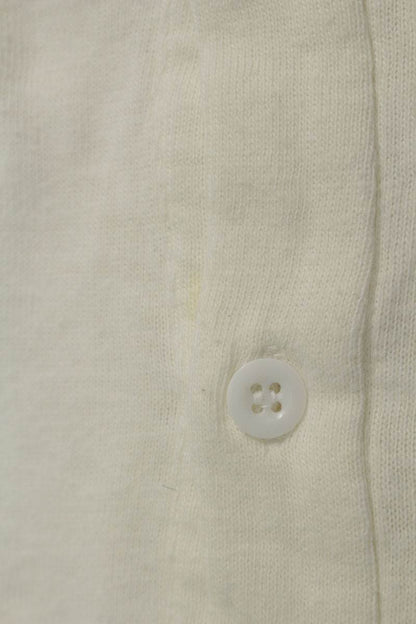 YOHJI YAMAMOTO POUR HOMME Henley Long Sleeve Top White Size L