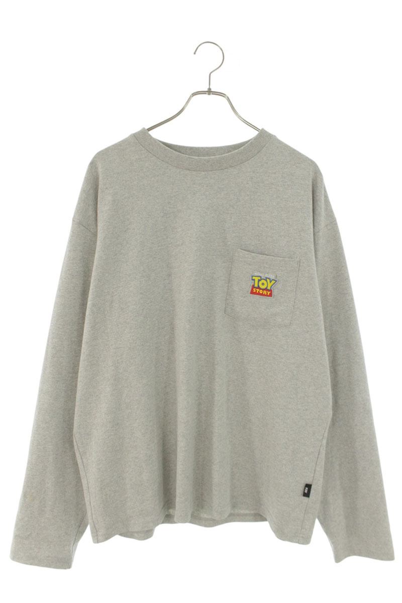 WIND AND SEA Movie Graphic Long Sleeve Tee Gray Size M