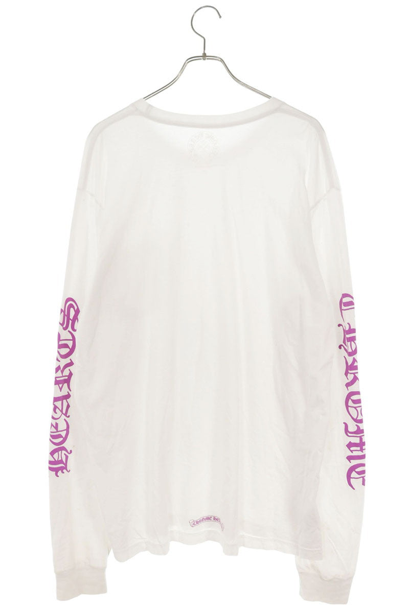 Chrome Hearts Neck & Sleeve Logo Long Sleeve Tee Size XXL