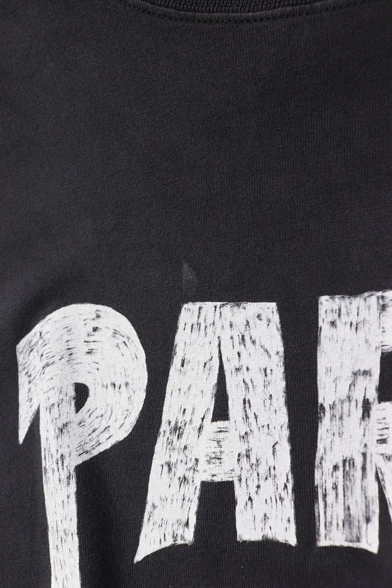 BALENCIAGA Paris Back Logo Print Long Sleeve Tee Size S
