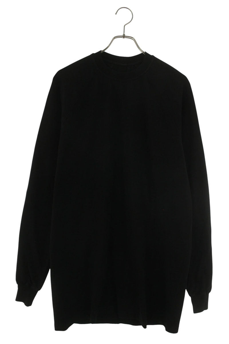 Rick Owens Cotton BASEBALL T Long Sleeve Black Size XS