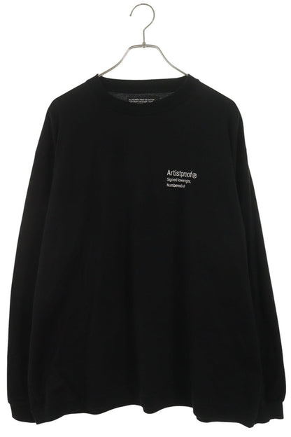 ARTIST PROOF Logo Embroidered Long Sleeve Tee Black Size XL